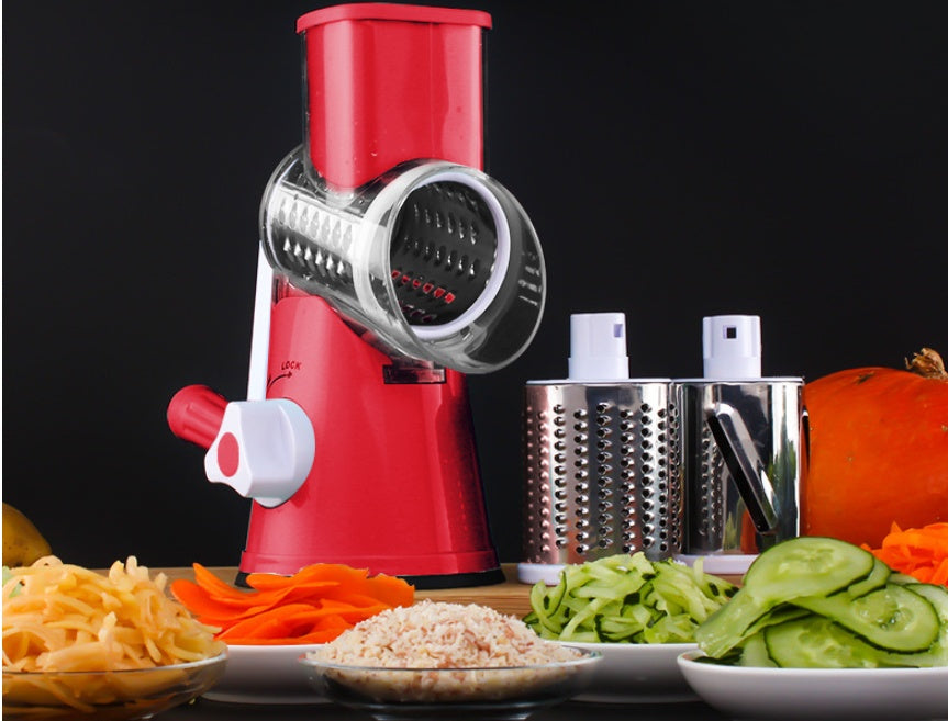 Vegetable Cutter Round Mandoline Slicer Potato Julienne Carrot Grater Cheese